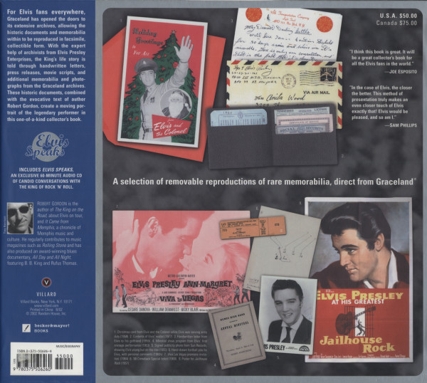 Elvis Treasures - Robert Gordon (Book&CD)