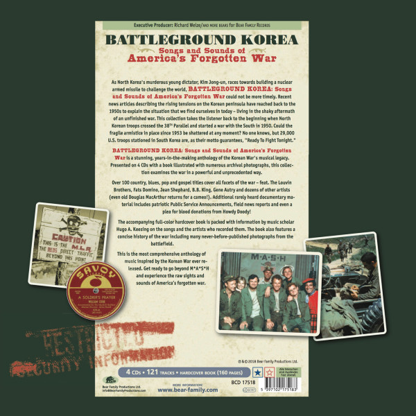 Battleground Korea - Songs and Sounds of America’s Forgotten War (4-CD Deluxe Box Set)