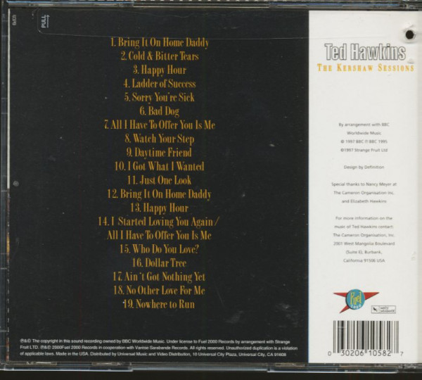The Kershaw Sessions (CD)