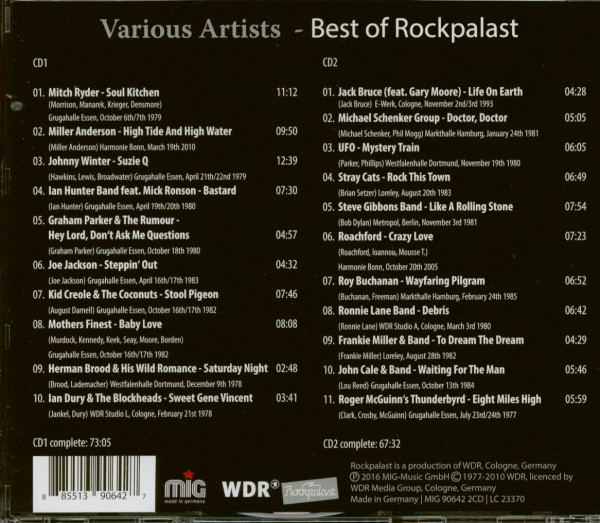 Best Of Rockpalast (2-CD)