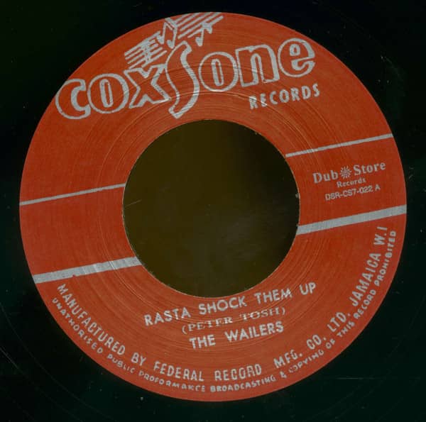 Peter Tosh & The Wailers - Rasta Shock Them Up / Soul Bros. - Ringo's Ska (7inch, 45rpm, BC, CS)
