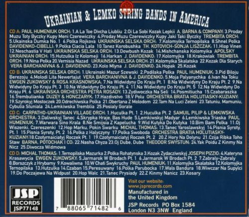 Ukrainian & Lemko String Bands in America (4-CD)