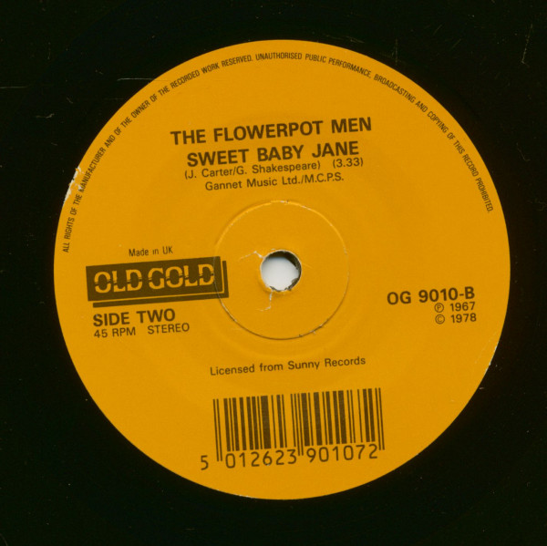 Let's Go To San Francisco - Sweet Baby Jane (7inch, 45rpm, SC)