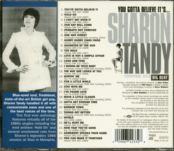You Gotta Believe It's...Sharon Tandy (CD)