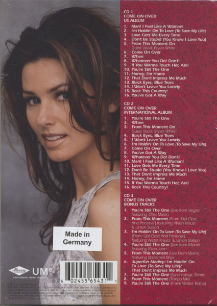 Come On Over (3-CD, 25th Anniversary Diamond Edition Super Deluxe, Ltd.)