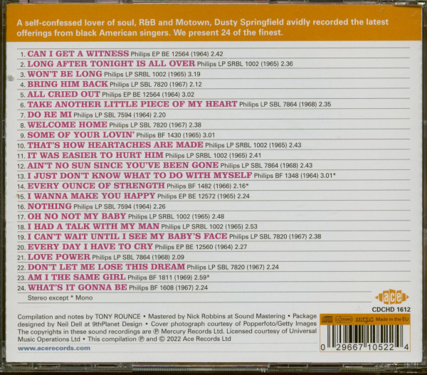 Dusty Sings Soul (CD)