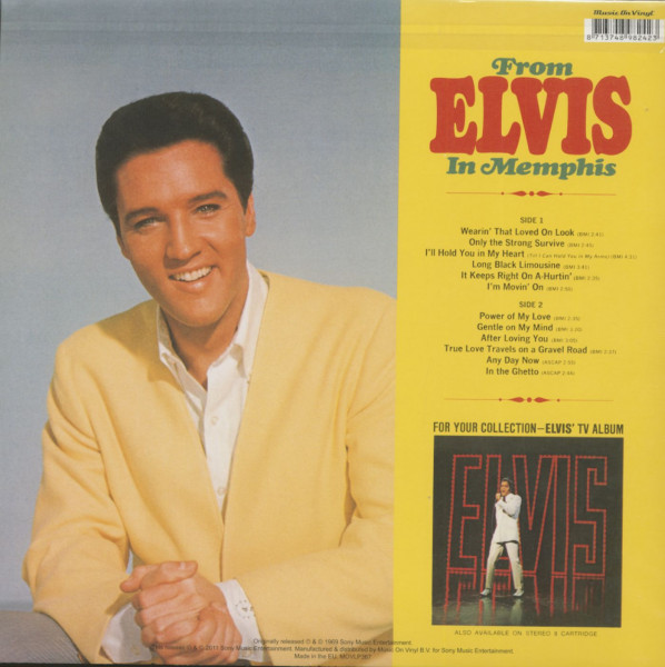 From Elvis In Memphis (LP, 180g Vinyl)