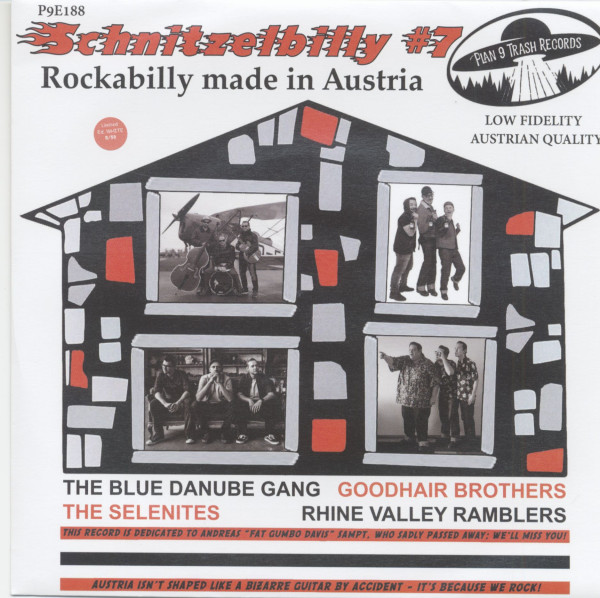 Schnitzelbilly No.7 - Rockabilly Made In Austria (7inch, colored Vinyl, EP, 33rpm, Ltd.)