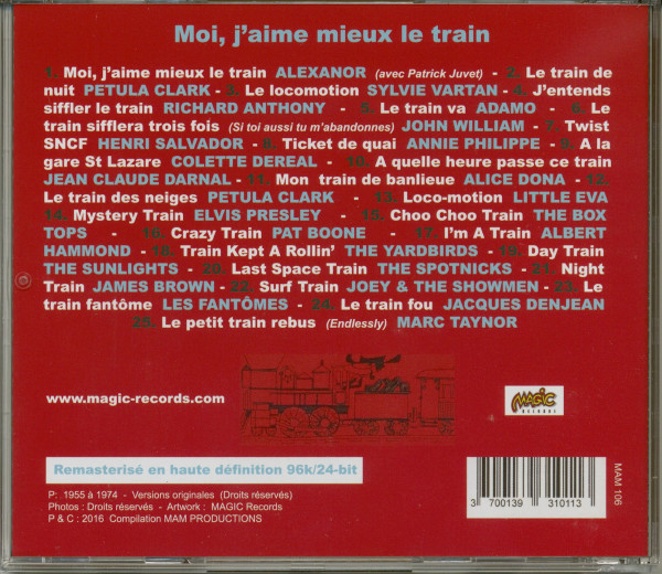 Moi, j’aime mieux le train (CD)