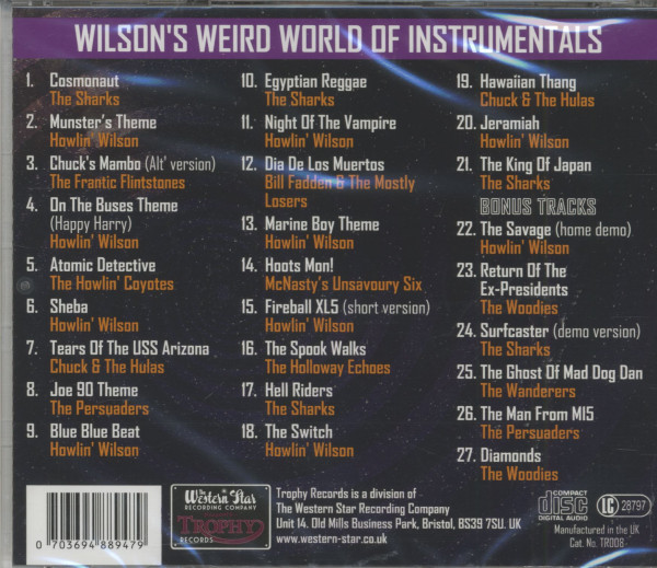 Wilson's Weird World Of Instrumentals (CD)