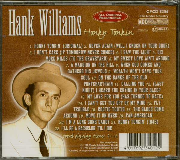 Honky Tonkin' (CD)