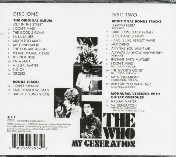 My Generation - Deluxe Edition (2-CD)