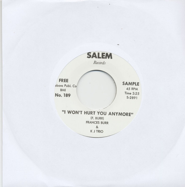 I Say No, No More - I Won't Hurt You Anymore (7inch, 45rpm)