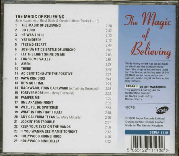 Russell, Jane The Magic Of Believing