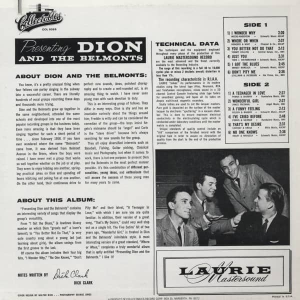 Presenting Dion And The Belmonts (LP)