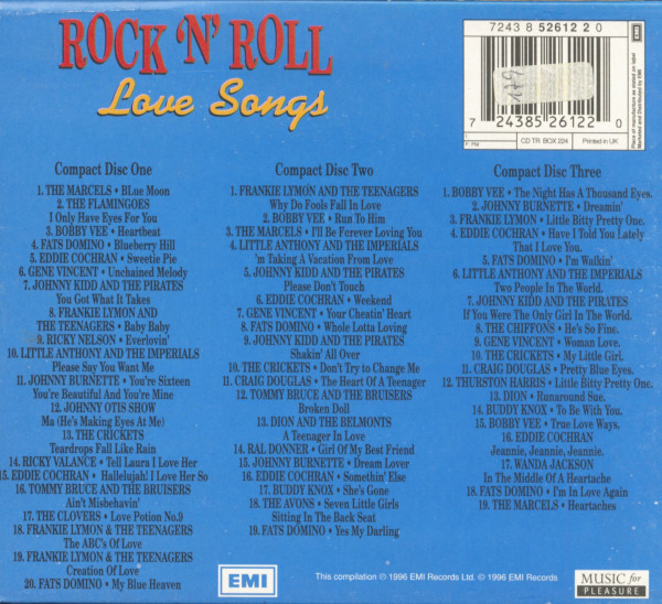 Rock & Roll Love Songs (3-CD)