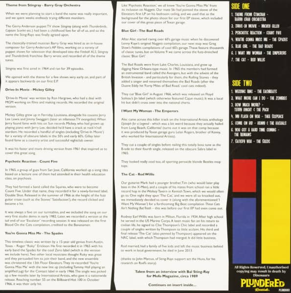 Plundered Vol.3 - The Sting-Rays Unstung (LP, Colored Vinyl, Ltd.)