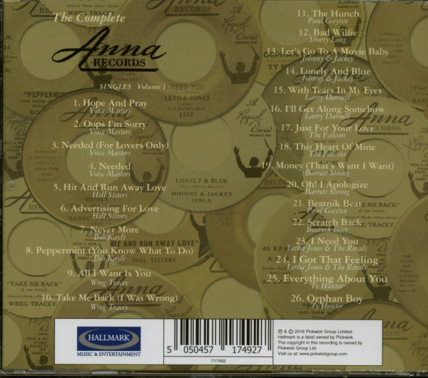 The Complete Anna Records Vol.1 (CD)