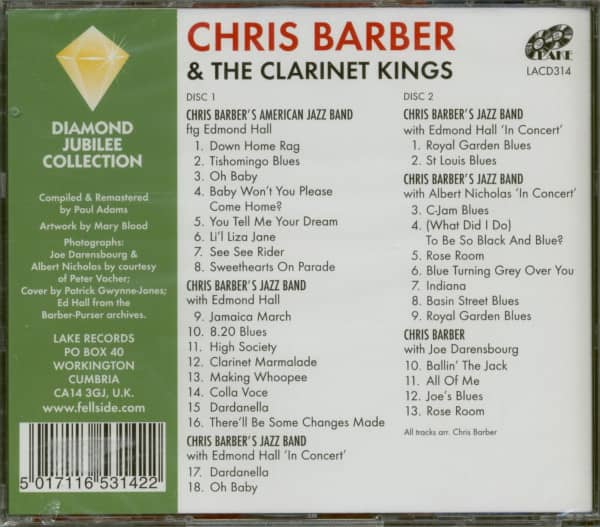 Chris Barber & The Clarinet Kings (2-CD)