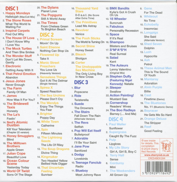 Popscene - From Baggy To Britpop 1989 - 1994 (4-CD Box)