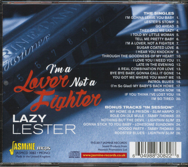 I'm A Lover Not A Fighter - The Complete Excello Singles 1956-1962 (CD)