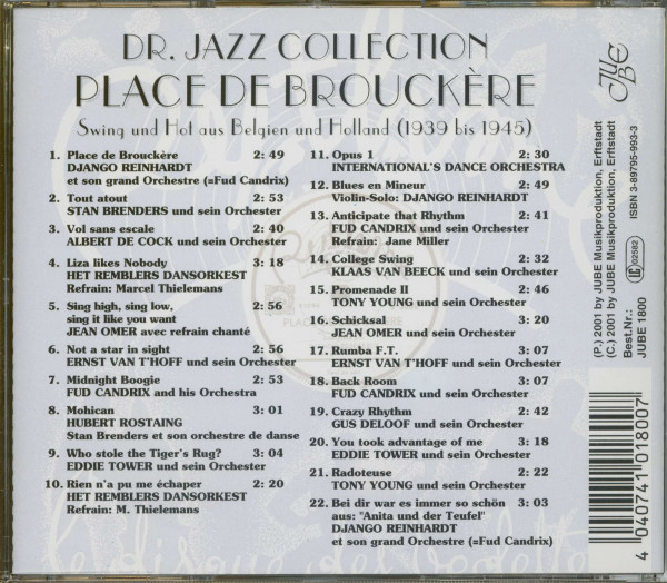 Place De Brouckère - Swing und Hot aus Belgien & Holland 1939 bis 1945 (CD)