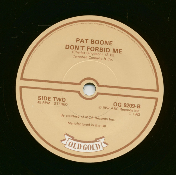 Love Letters In The Sand - Don't Forbid Me (7inch, 45rpm, SC)