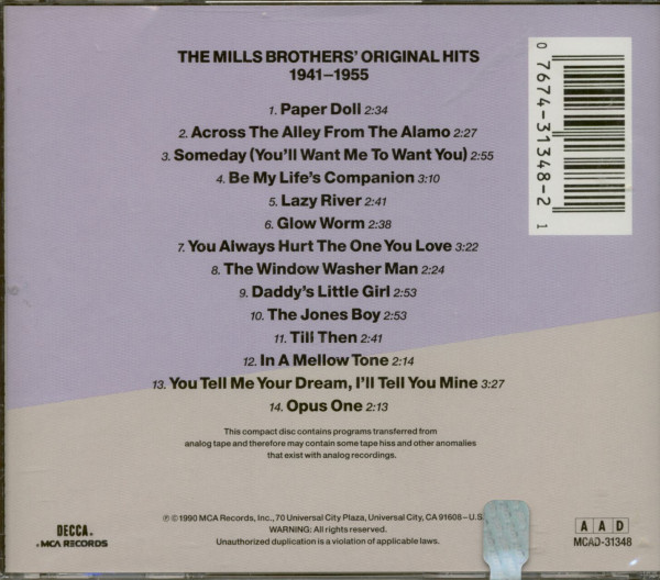 The Best Of The Decca Years (CD)