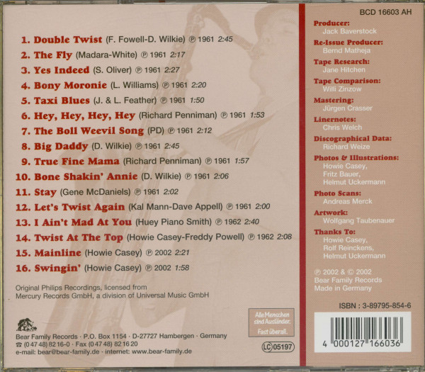 Casey, Howie Twist At The Top, Plus