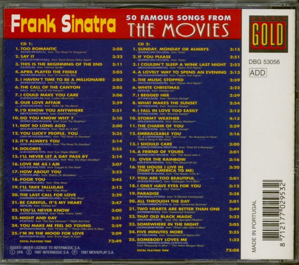 50 Famous Songs From The Movies (2-CD)