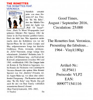 Aperçu: The Ronettes Featuring Veronica (LP, 180g Vinyl) Aperçu: The Ronettes Featuring Veronica (LP, 180g Vinyl)