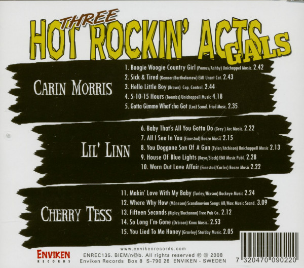 Three Hot Rockin' Acts - Gals Vol.2 (CD)