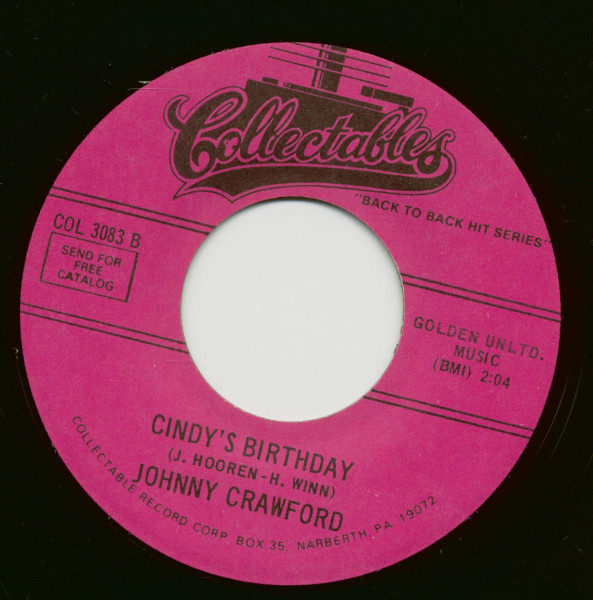 Chanson D'Amour - Cindy's Birthday (7inch, 45rpm)