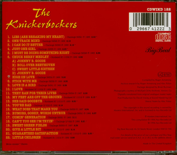 A Rave Up With The Knickerbockers (CD)