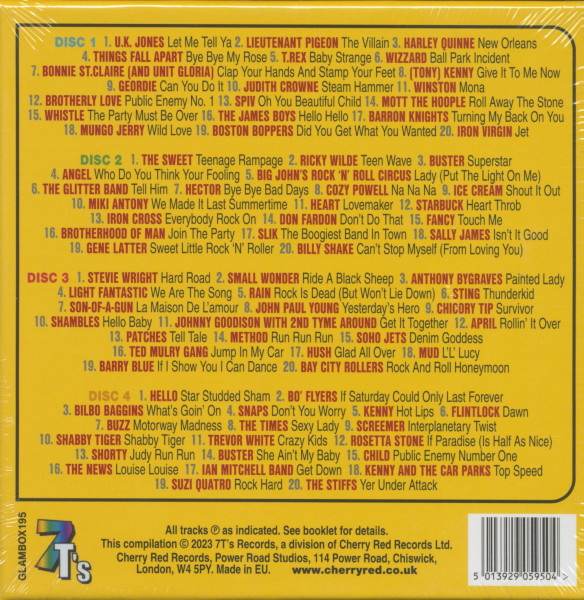 Teenage Glampage! - Can the Glam Vol.2 (4-CD Box Set)