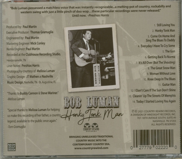 Honky Tonk Man (CD)