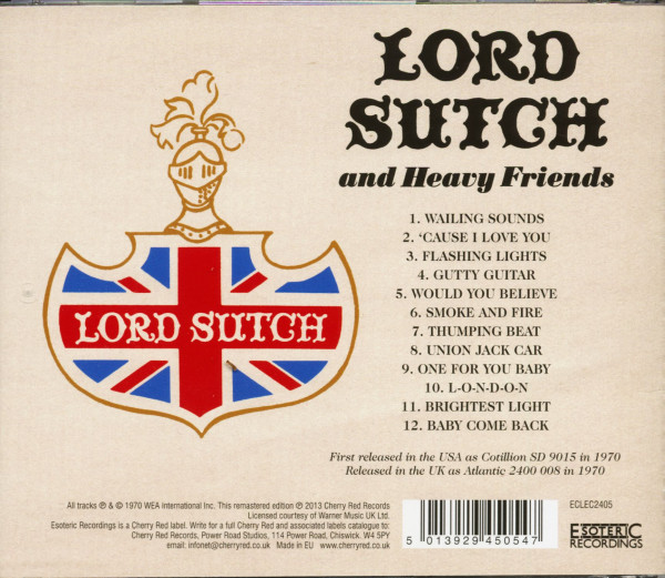Lord Sutch And Heavy Friends (CD)