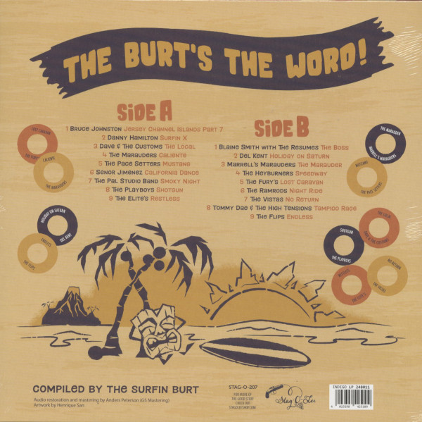 Surfin Burt's Surfin Surfari! (LP, colored Vinyl, Ltd.)