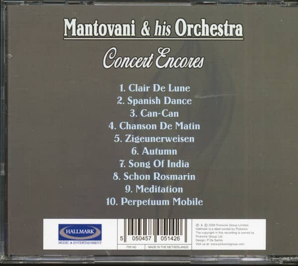 Concert Encores (CD)