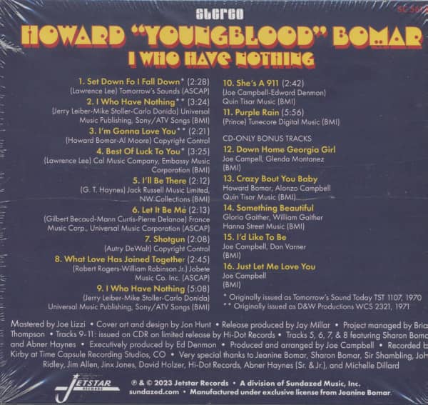 I Who Have Nothing (CD)