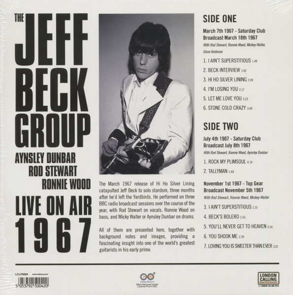 The Jeff Beck Group - Live On Air 1967 (LP, 180g Vinyl)