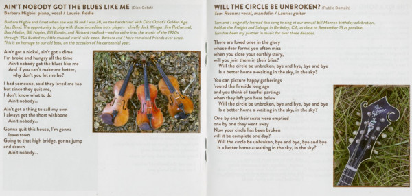 and Laurie Lewis (CD)