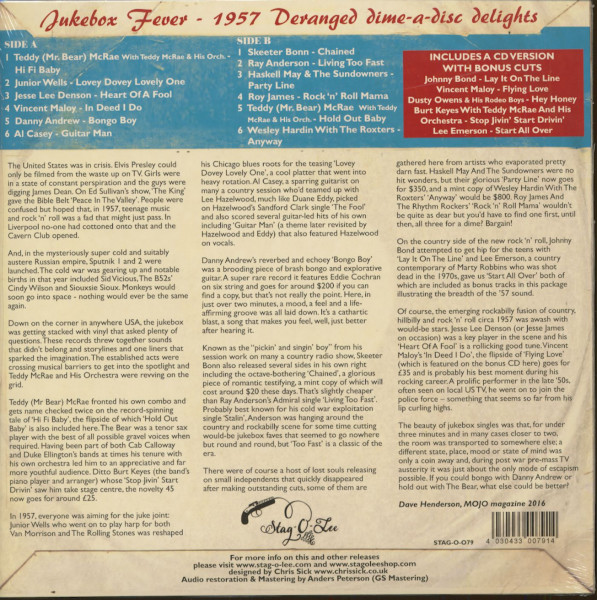 Jukebox Fever Vol.2 - 1957 Deranged Dime-A-Disc Delights (LP, 10inch & CD, Ltd.)