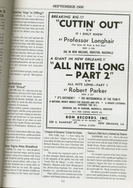 First Pressings - The History of Rhythm & Blues Vol.9: 1959
