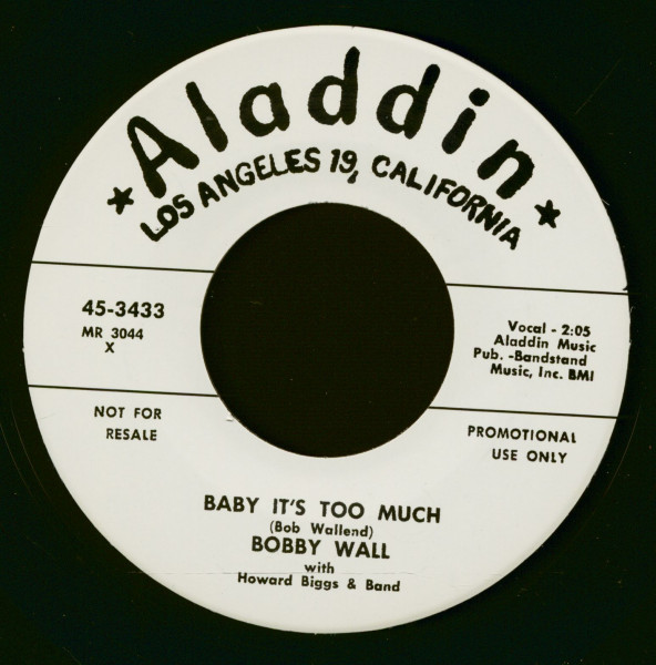 Baby It's Too Much - Tennessee Tom Cat (7inch, 45rpm)