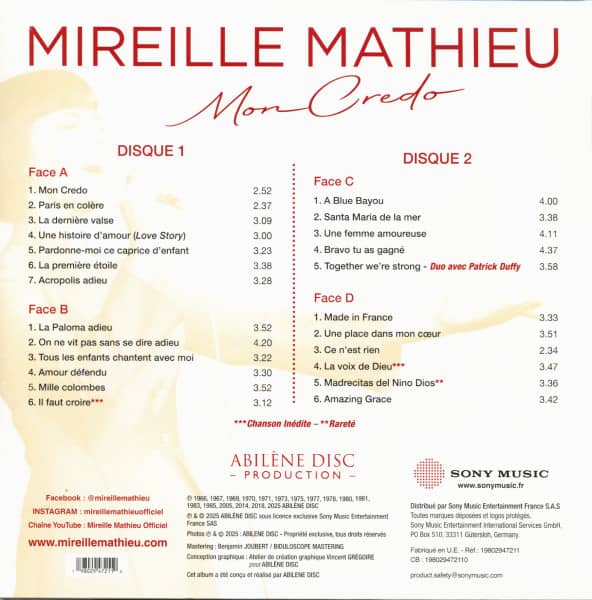 Mon Credo (2-LP)