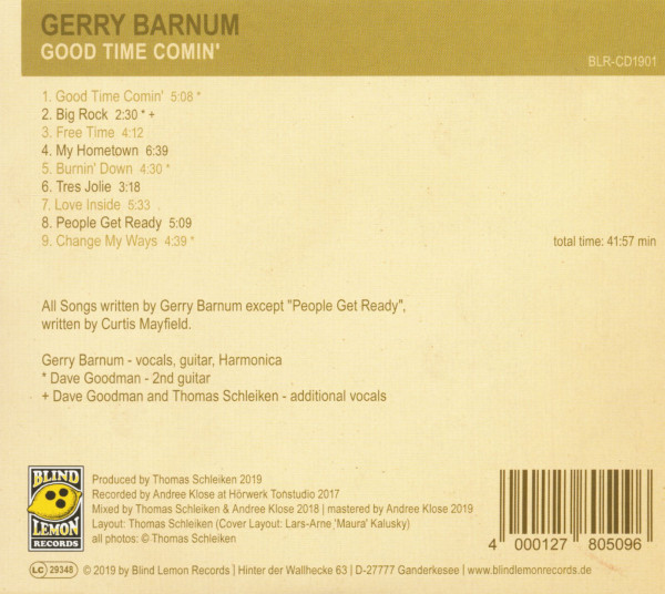 Good Time Comin' (CD)