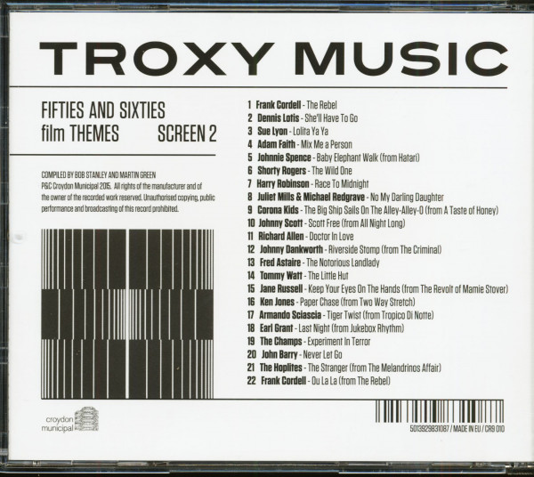 Troxy Music - Fifties And Sixties Film Themes - Screen 2 (CD)