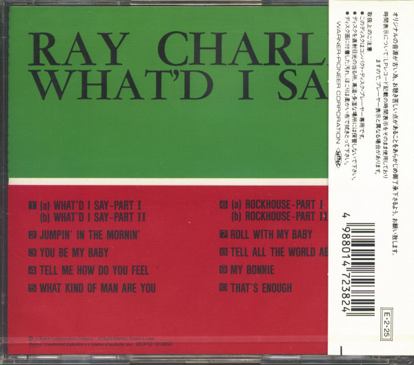 What'd I Say (CD, Japan)