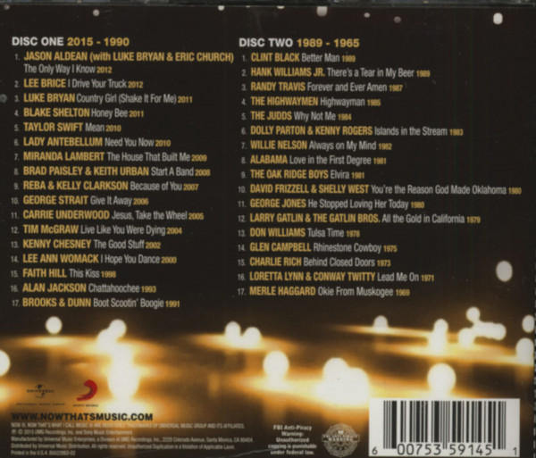Now That's What I Call ACM Awards: 50 Years (2-CD)